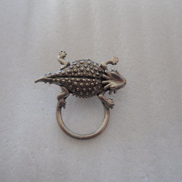 Belinda Woody Jewelry - Vintage Belinda Woody - TX Horn Lizard